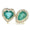 Load image into Gallery viewer, Heart and Pear Emerald Diamond Ring
