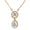 Load image into Gallery viewer, Round Pear Halo Diamond Drop Necklace
