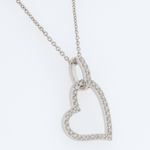 Load image into Gallery viewer, Open Heart Diamond Pendant
