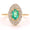 Load image into Gallery viewer, Natural Oval Emerald Halo Diamond Ring
