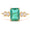Load image into Gallery viewer, Natural Emerald Cut Emerald Diamond Ring
