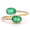 Load image into Gallery viewer, Bypass Oval Emerald Diamond Ring
