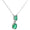 Load image into Gallery viewer, Emerald Diamond Drop Necklace
