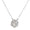 Load image into Gallery viewer, Hexagon Halo Solitare Pendant Necklace

