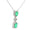 Load image into Gallery viewer, Emerald Drop Diamond Pendant Necklace
