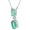 Load image into Gallery viewer, Emerald Diamond Drop Necklace
