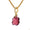 Load image into Gallery viewer, Flower Pink Tourmaline Diamond Pendant Necklace
