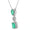 Load image into Gallery viewer, Emerald Drop Diamond Pendant Necklace
