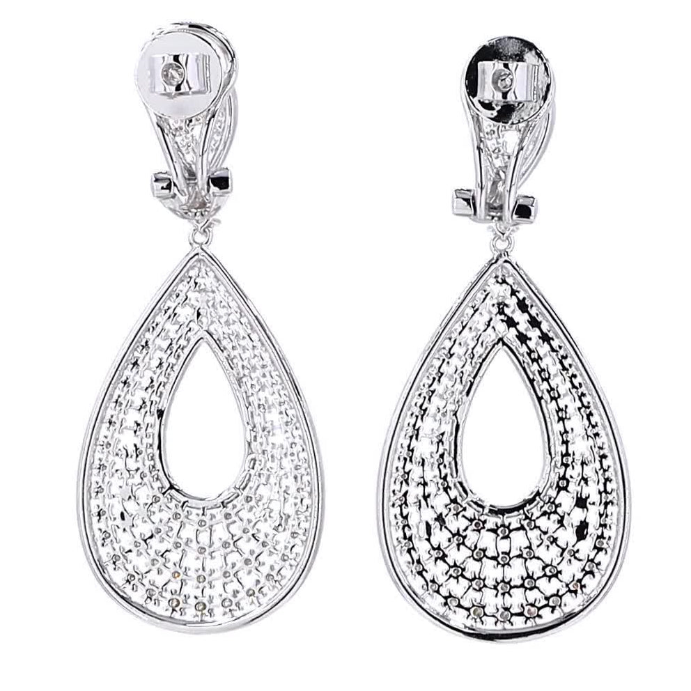 Teardrop Diamond Dangle Earring