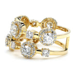 Load image into Gallery viewer, Halo Wide Diamond Band Ring
