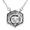 Load image into Gallery viewer, Hexagon Halo Solitare Pendant Necklace
