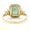 Load image into Gallery viewer, Emerald Cut Natural Emerald Diamond Ring
