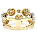 Load image into Gallery viewer, Halo Wide Diamond Band Ring
