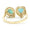 Load image into Gallery viewer, Heart and Pear Emerald Diamond Ring
