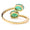 Load image into Gallery viewer, Bypass Oval Emerald Diamond Ring
