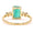 Load image into Gallery viewer, Natural Emerald Cut Emerald Diamond Ring
