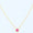 Load image into Gallery viewer, Pear ruby halo diamond necklace

