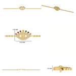 Load image into Gallery viewer, Evil Eye Diamond Bracelet
