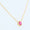 Load image into Gallery viewer, Pear ruby halo diamond necklace
