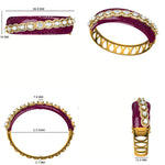 Load image into Gallery viewer, Pink Sapphire Oval Diamond Bangle
