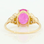 Load image into Gallery viewer, Oval Ruby Cluster Diamond Ring
