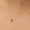 Load image into Gallery viewer, Pear ruby halo diamond necklace

