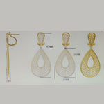 Load image into Gallery viewer, Teardrop Diamond Dangle Earring
