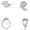 Load image into Gallery viewer, Princess Cut Halo Diamond Bypass Ring
