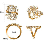 Load image into Gallery viewer, Leaf Cluster Baguette Diamond Ring
