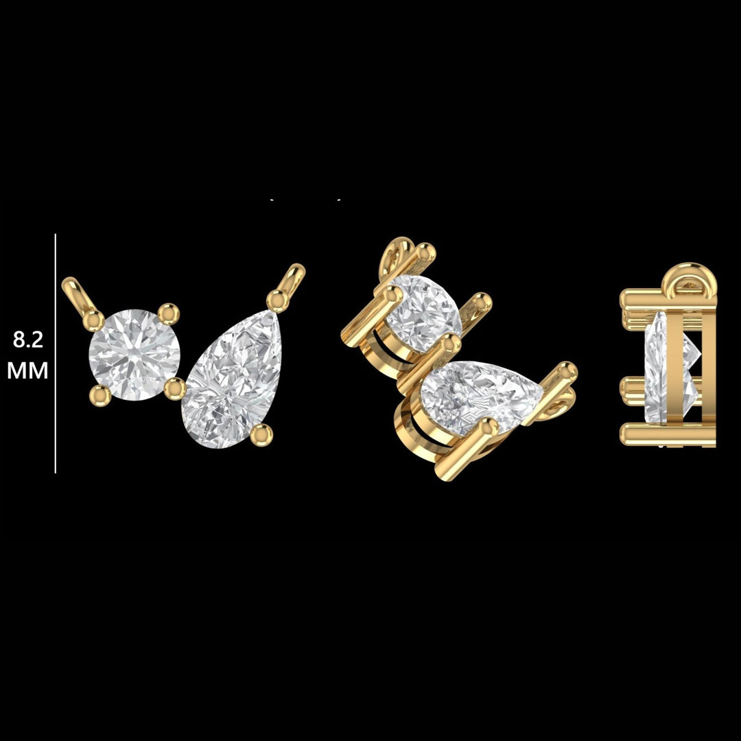 Two Stone Diamond Necklace