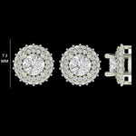 Load image into Gallery viewer, Halo Diamond Stud Earrings
