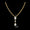 Load image into Gallery viewer, Three Stone Halo Diamond Pendant Necklace
