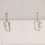 Load image into Gallery viewer, Geometric Bow Drop Huggie Earring
