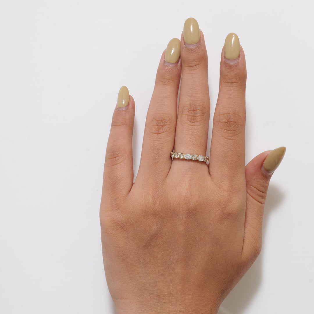 Half Eternity Diamond Band