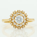 Load image into Gallery viewer, Floral Solitaire Engagement Ring
