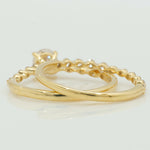 Load image into Gallery viewer, Natural Solitaire Ring With Supporting Band
