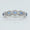 Load image into Gallery viewer, Oval Sapphire Halo Diamond Eternity Band Ring

