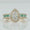 Load image into Gallery viewer, Pear Halo Diamond Emerald Band Ring
