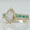 Load image into Gallery viewer, Pear Halo Diamond Emerald Band Ring
