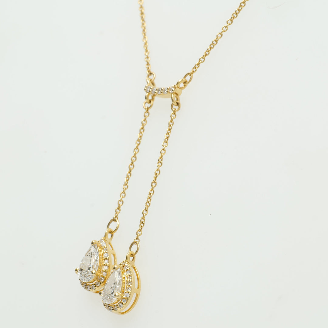 Dual Pear Necklace