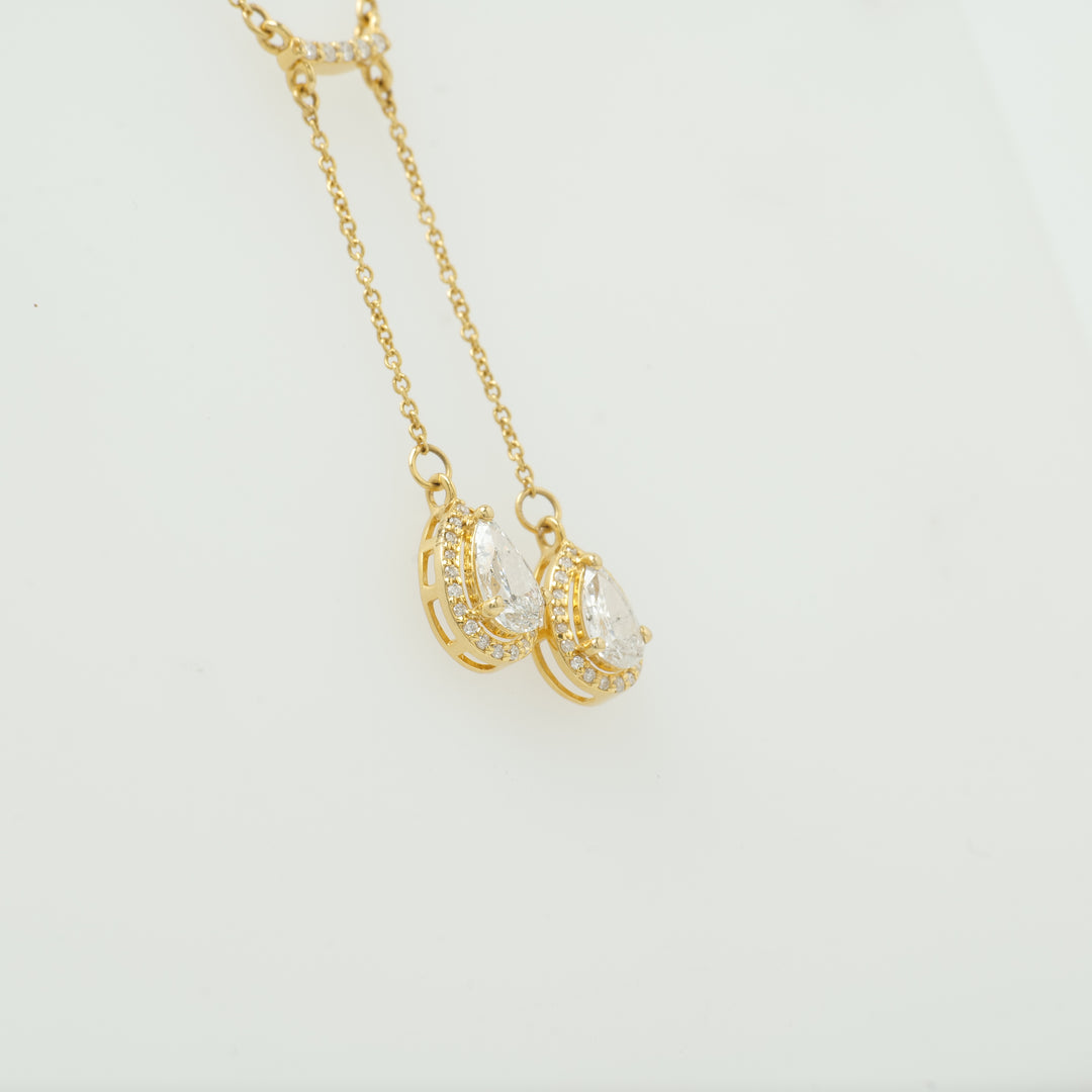 Dual Pear Necklace