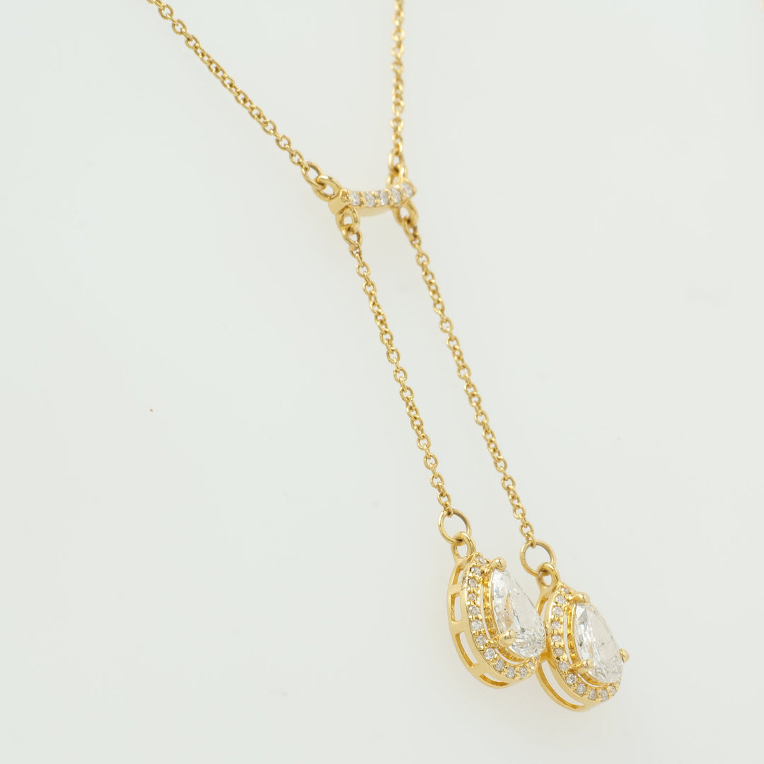 Dual Pear Necklace