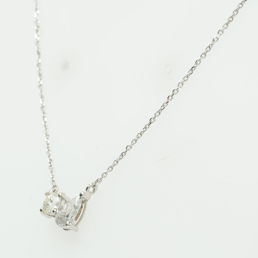 Two Stone Diamond Necklace
