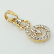 Spiral Diamond Pendant
