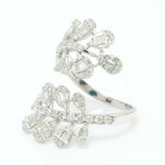 Load image into Gallery viewer, Leaf Cluster Baguette Diamond Ring
