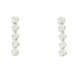 Load image into Gallery viewer, Diamond Line Drop Earrings
