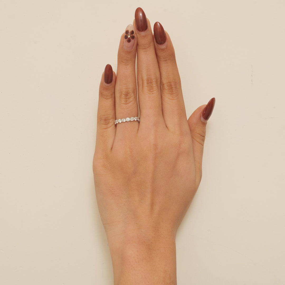 Full Eternity Diamond Stacking Band Ring