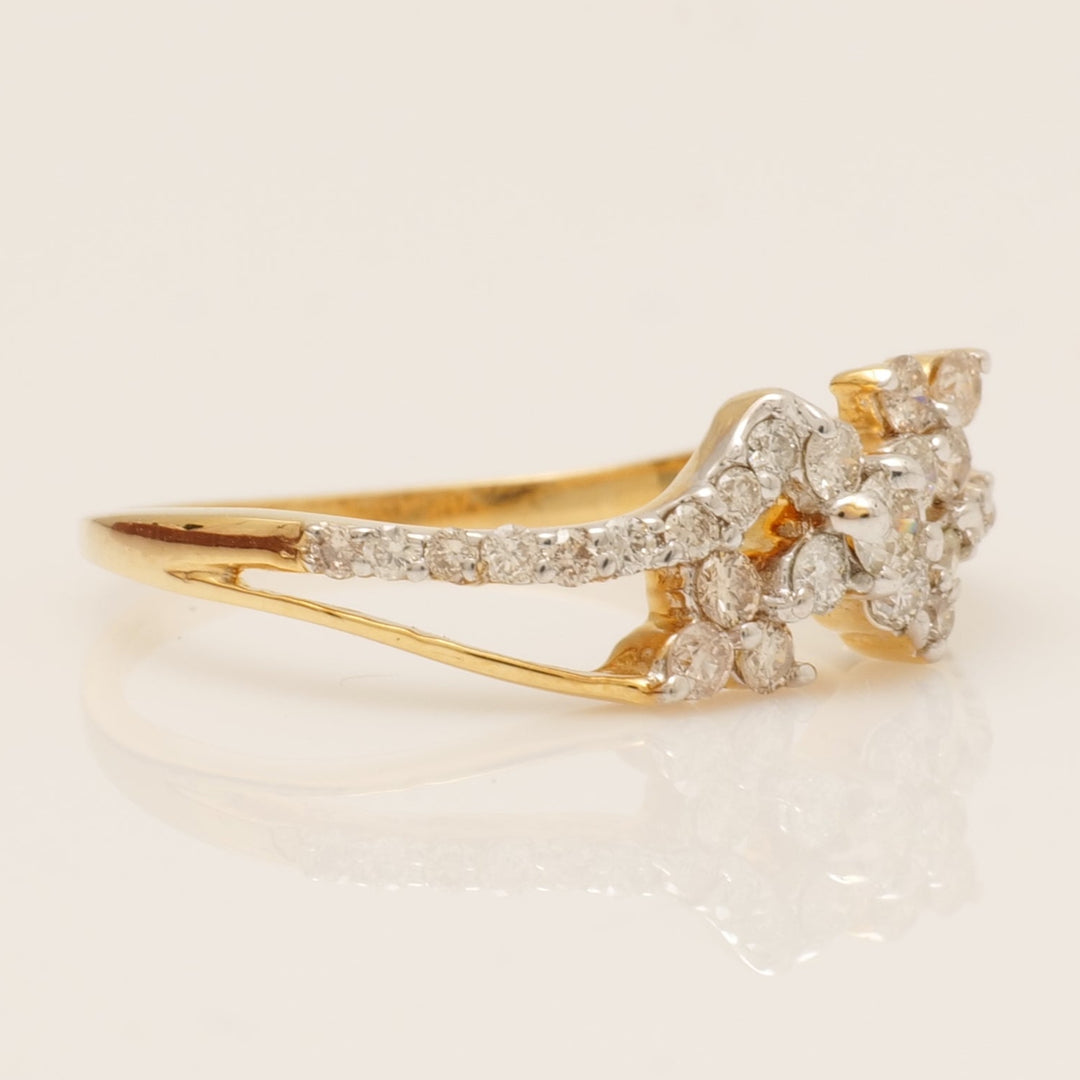 Floral Cluster Diamond Ring