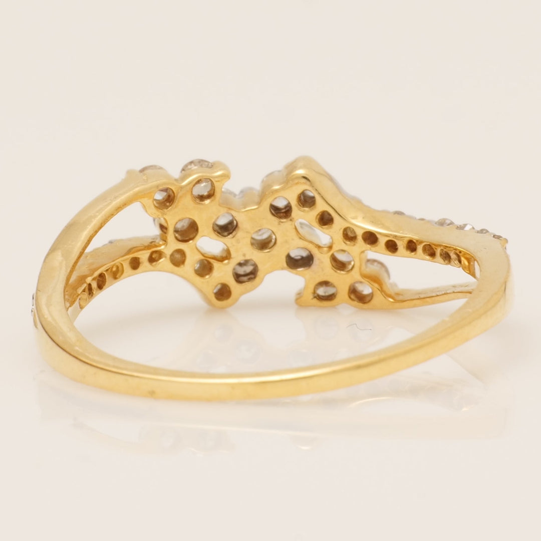 Floral Cluster Diamond Ring