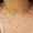 Load image into Gallery viewer, Halo Heart Diamond Station Necklace
